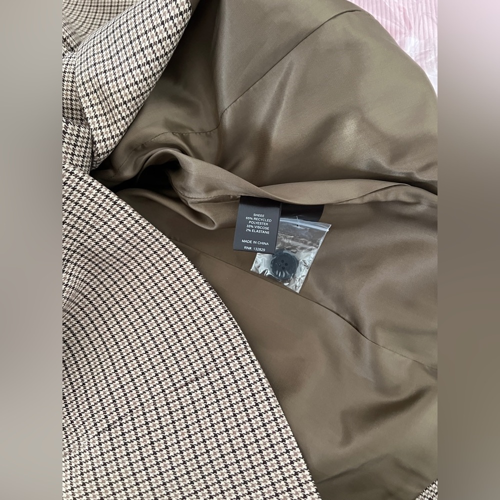 Helsa plaid curve jacket M - Picture 11 of 13